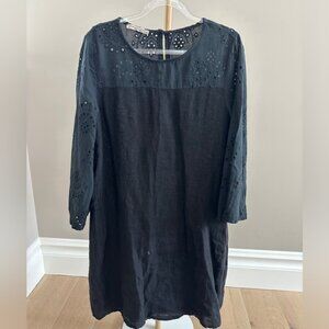 Francesca Bettini Made in Italy Linen Blend Shift Dress Medium